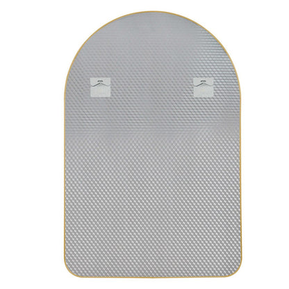 39" Gold Arch Metal Framed Bathroom Vanity Mirror HomeRoots