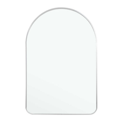 39" Black Arch Metal Framed Bathroom Vanity Mirror HomeRoots