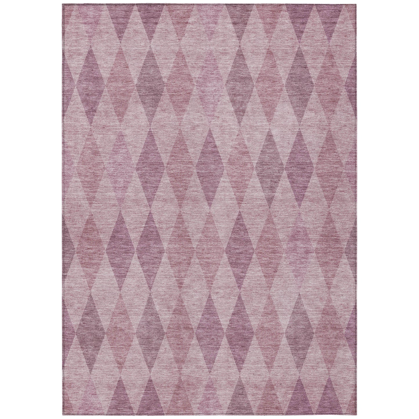 9' X 12' Blush Geometric Washable Non Skid Indoor Outdoor Area Rug