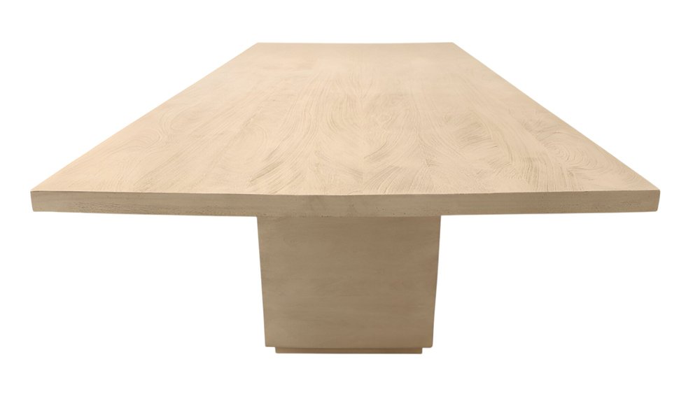 72" Natural and Brown Solid Wood Pedestal Base Dining Table HomeRoots