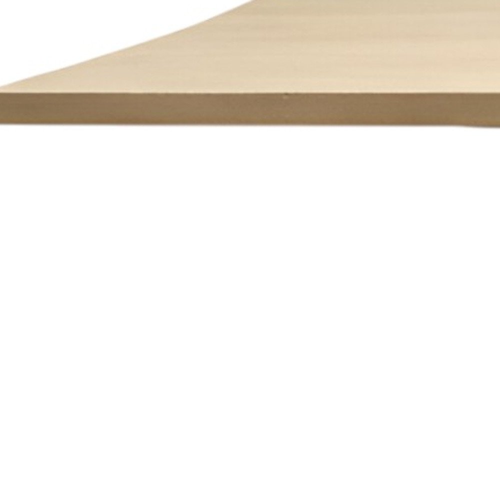96" Natural and Brown Solid Wood Pedestal Base Dining Table HomeRoots
