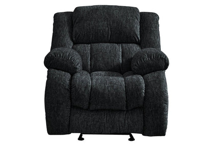 40" Gray Fabric Gliding Recliner HomeRoots