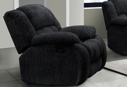 40" Gray Fabric Gliding Recliner HomeRoots