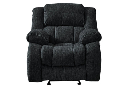 40" Gray Fabric Gliding Recliner HomeRoots