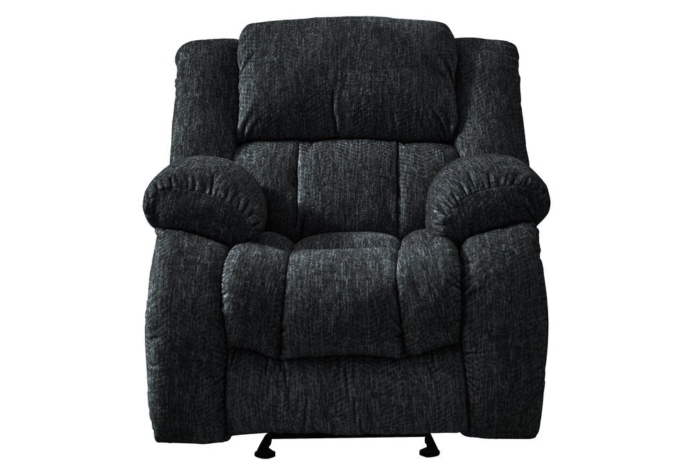 40" Gray Fabric Gliding Recliner HomeRoots