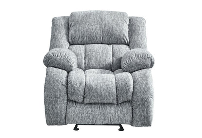 40" Gray Fabric Gliding Recliner HomeRoots