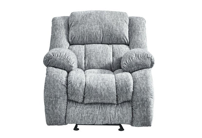 40" Gray Fabric Manual Gliding Recliner HomeRoots