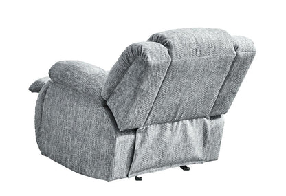 40" Gray Fabric Manual Gliding Recliner HomeRoots