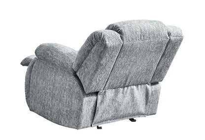 40" Gray Fabric Gliding Recliner HomeRoots