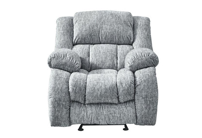 40" Gray Fabric Gliding Recliner HomeRoots