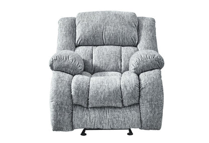 40" Gray Fabric Gliding Recliner HomeRoots