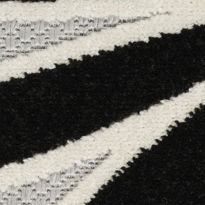 6' Black And White Floral Indoor Outdoor Runner Rug HomeRoots
