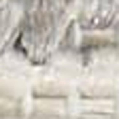 12' Gray And Ivory Geometric Indoor Outdoor Runner Rug HomeRoots