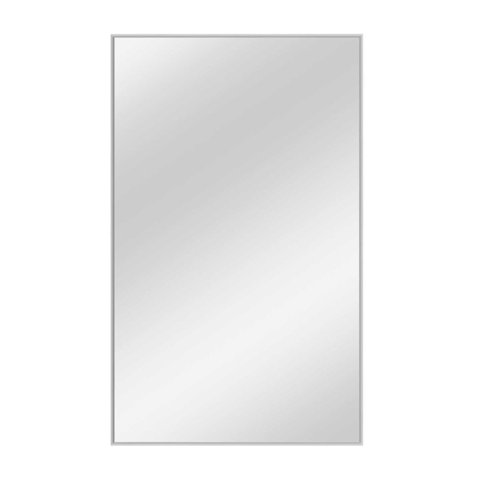 59" Silver Metal Leaning Framed Full Length Mirror — view 2