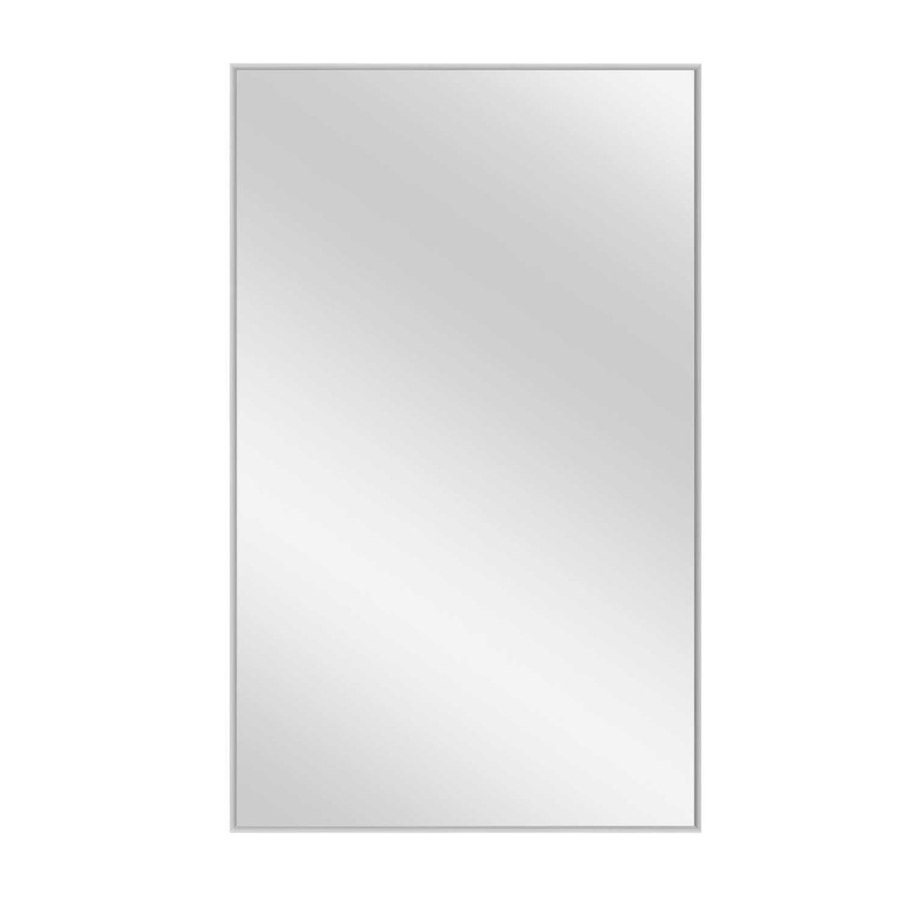 59" Silver Metal Leaning Framed Full Length Mirror — view 7