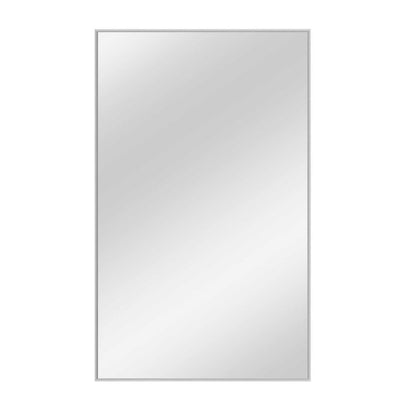 59" Silver Metal Leaning Framed Full Length Mirror