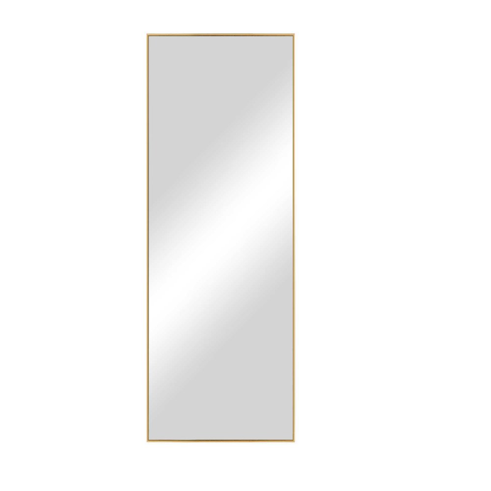 71" Black Metal Leaning Framed Full Length Mirror — view 8