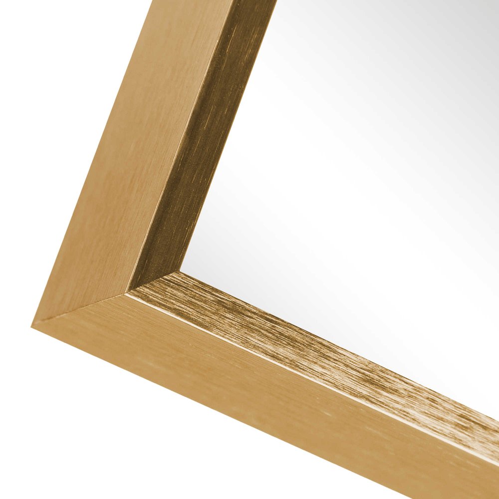 36" Gold Aluminum Framed Accent Mirror HomeRoots