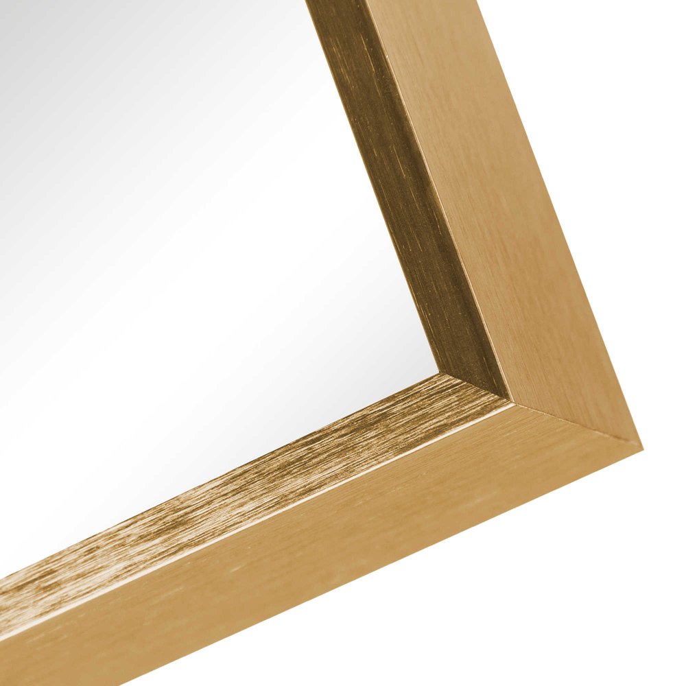 36" Gold Aluminum Framed Accent Mirror HomeRoots