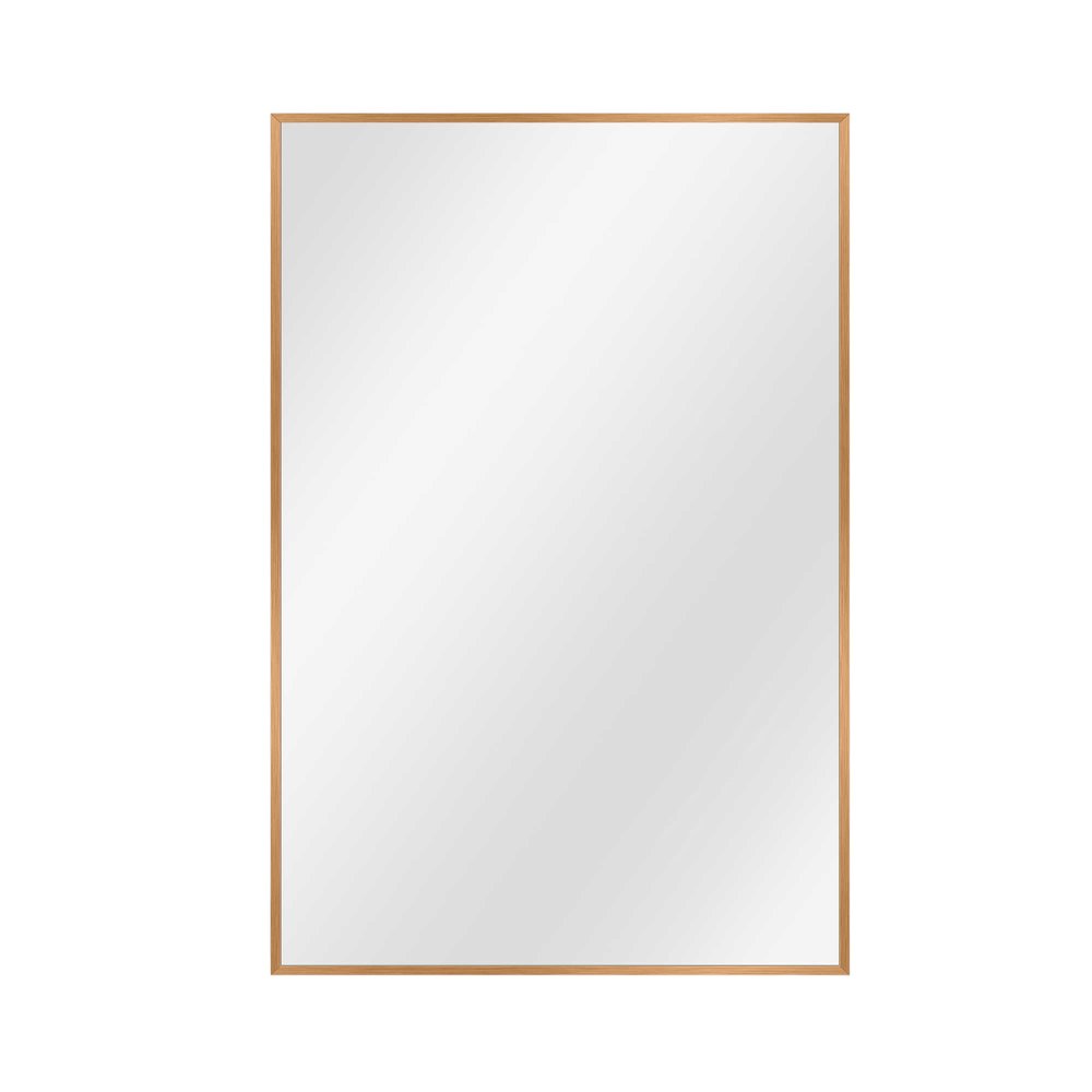 36" Gold Aluminum Framed Accent Mirror HomeRoots