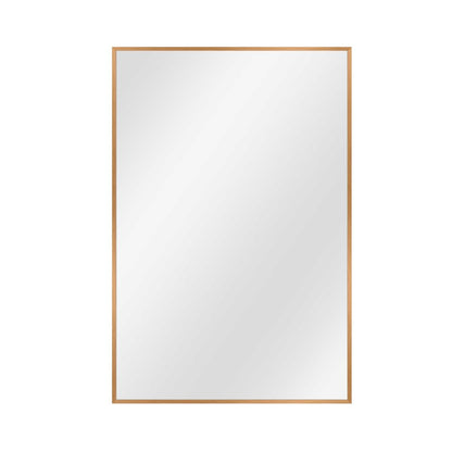 36" Gold Aluminum Framed Accent Mirror HomeRoots