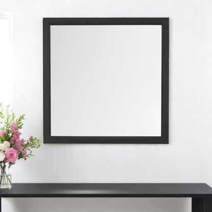 40" Gray Square Wood Framed Accent Mirror HomeRoots