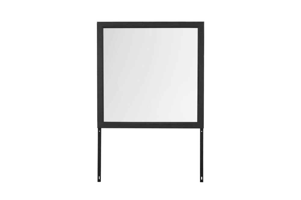 40" Gray Square Wood Framed Accent Mirror HomeRoots