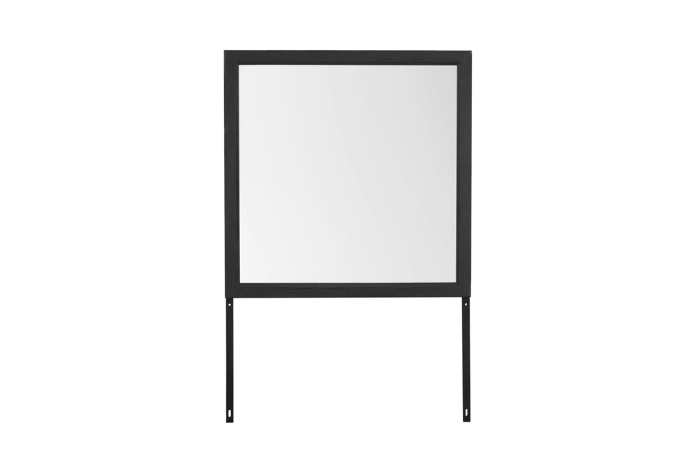 40" Gray Square Wood Framed Accent Mirror HomeRoots
