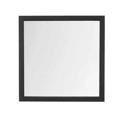 40" Gray Square Wood Framed Accent Mirror HomeRoots