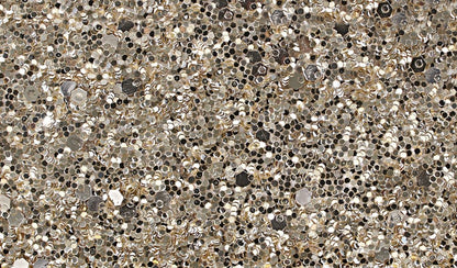 26" Black and Gold Two Drawer Faux Crystal Bling Wood Nightstand HomeRoots