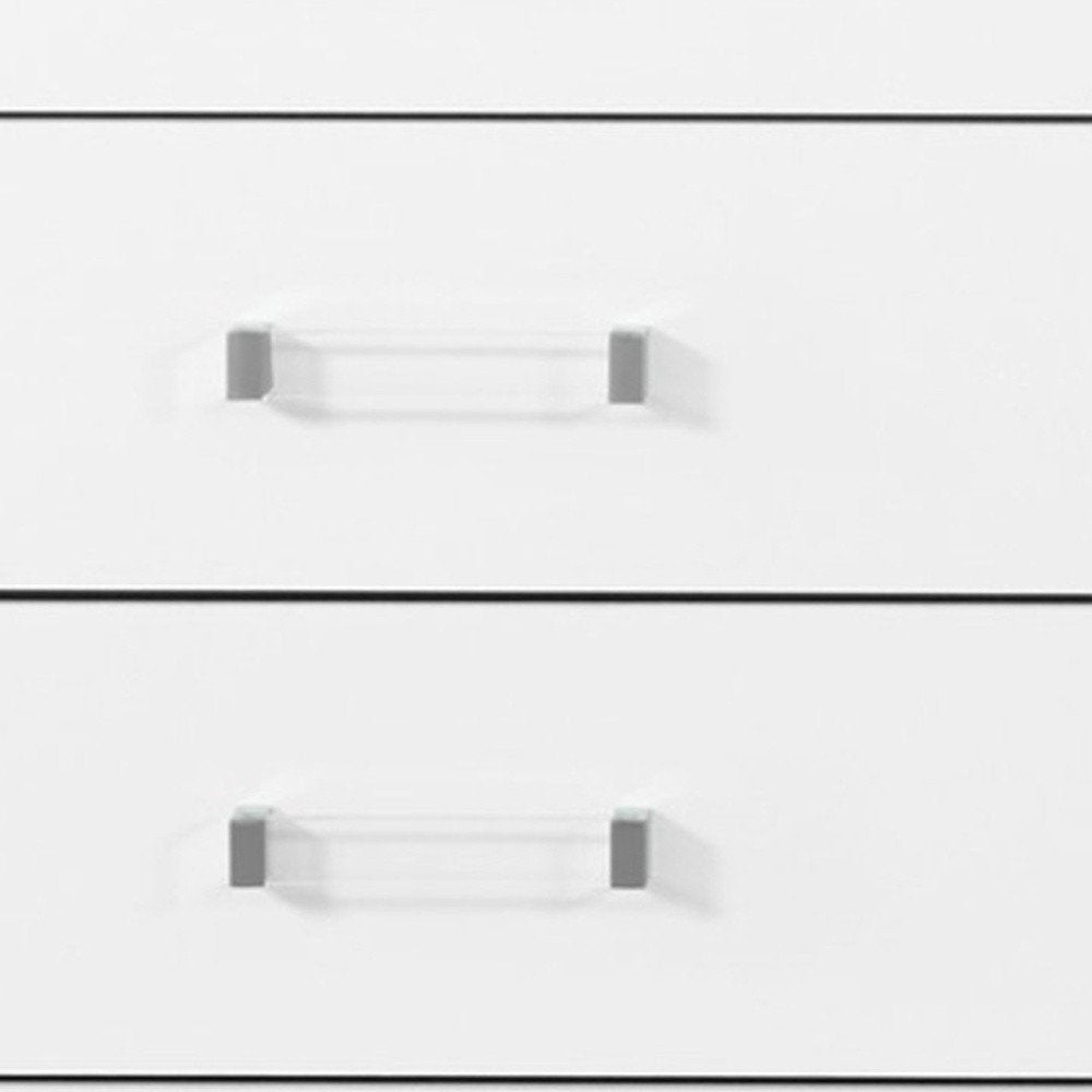 58" White Wood Six Drawer Double Dresser HomeRoots