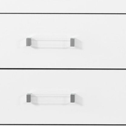 58" White Wood Six Drawer Double Dresser HomeRoots