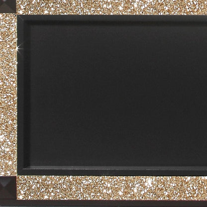 Black Faux Crystal Bling Wood And Upholstery Lighted King Bed Frame HomeRoots