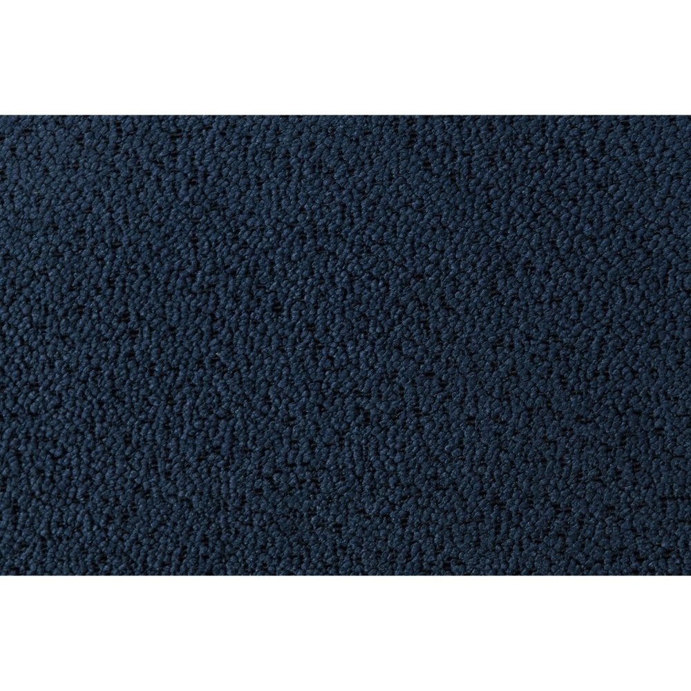 Navy Blue And Upholstered Lighted Queen Bed Frame with USB HomeRoots