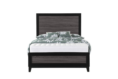 Gray and Black Wood King Bed Frame HomeRoots