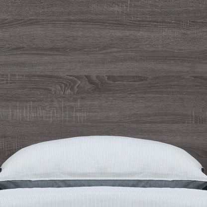 Black and Gray Wood Twin Bed Frame HomeRoots