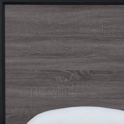 Black and Gray Wood Twin Bed Frame HomeRoots