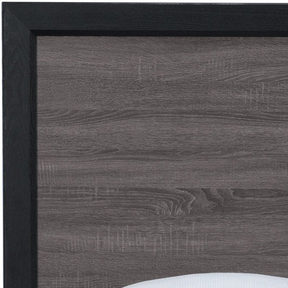 Black and Gray Wood Twin Bed Frame HomeRoots