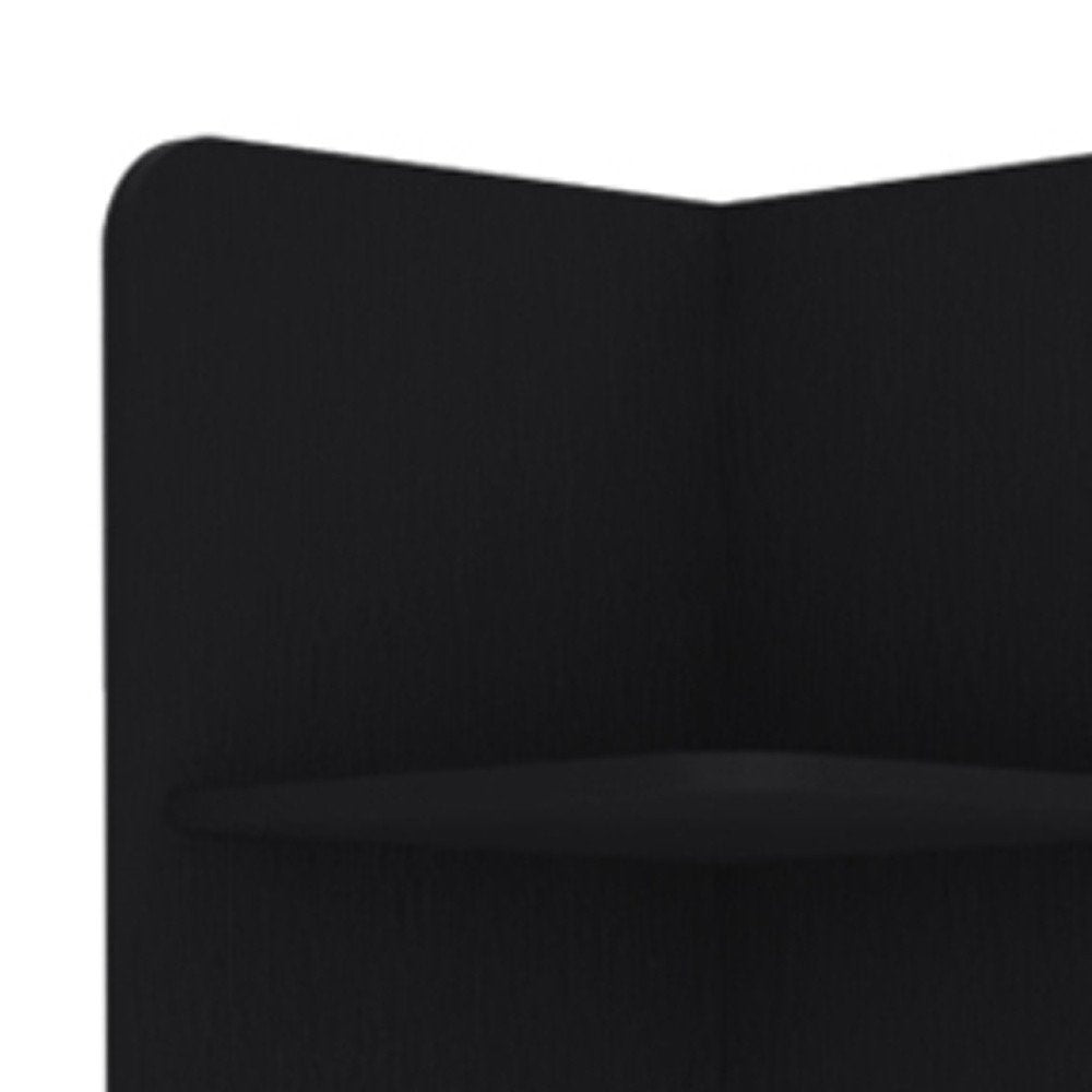 15" Black Wood Freestanding Bathroom Vanity HomeRoots