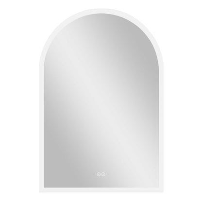 38" Clear Arch Unframed LED Lighted Bathroom Vanity Mirror HomeRoots
