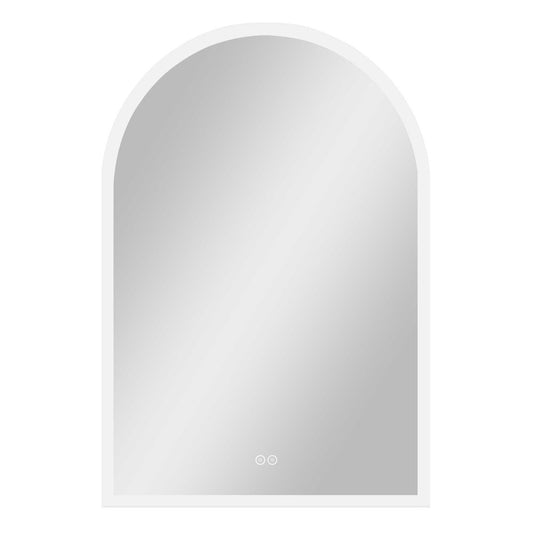 38" Clear Arch Unframed LED Lighted Bathroom Vanity Mirror HomeRoots