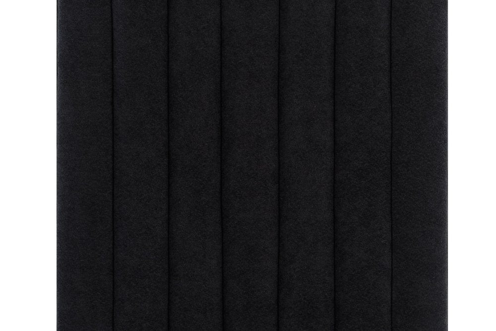 Set of Two Black Upholstered Velvet Dining Side Chairs HomeRoots
