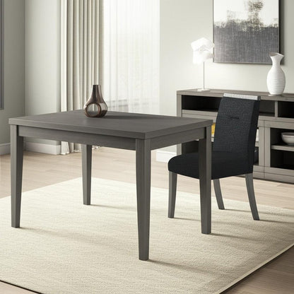 Dark Gray Upholstered Fabric With Faux Crystal Bling Dining Side Chair HomeRoots