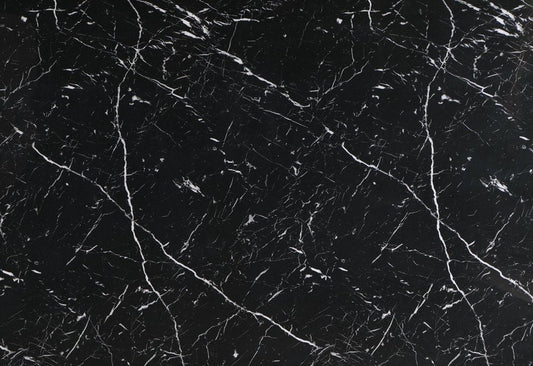 70" Black Faux Marble and Wood Double Pedestal Base Dining Table HomeRoots