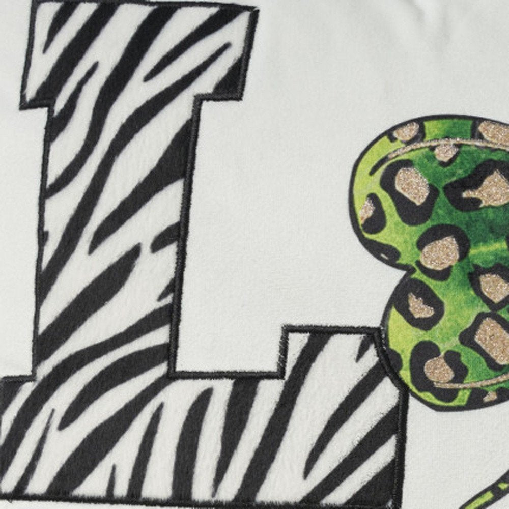 16" Green And White St Patricks Day Throw Pillow with Applique — view 2