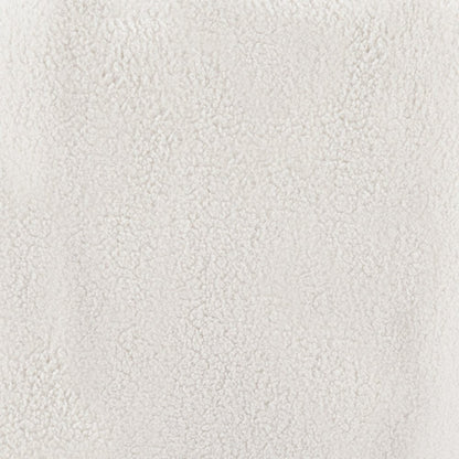 36" Cream And Black Faux Shearling And Upholstered Barrel Chair HomeRoots