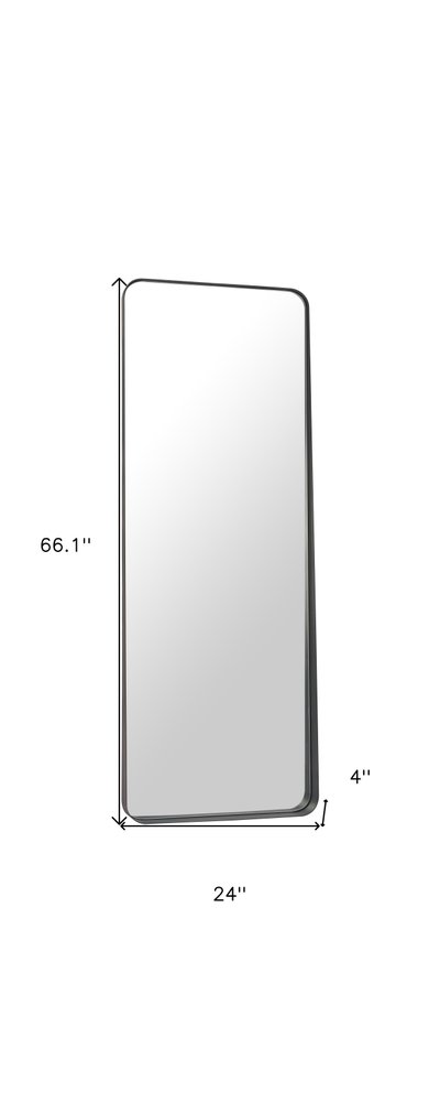66" Black Steel Framed Full Length Mirror HomeRoots