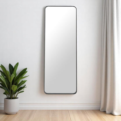 66" Black Steel Framed Full Length Mirror HomeRoots