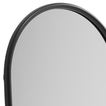 71" Black Solid Wood Arch Freestanding Framed Full Length Mirror HomeRoots