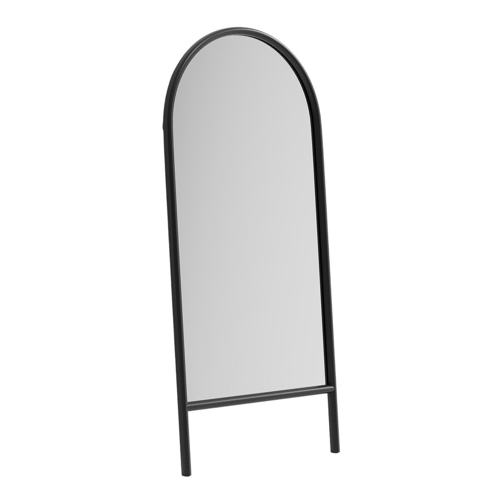 71" Black Solid Wood Arch Freestanding Framed Full Length Mirror HomeRoots